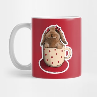 christmas bunny in a mug Mug